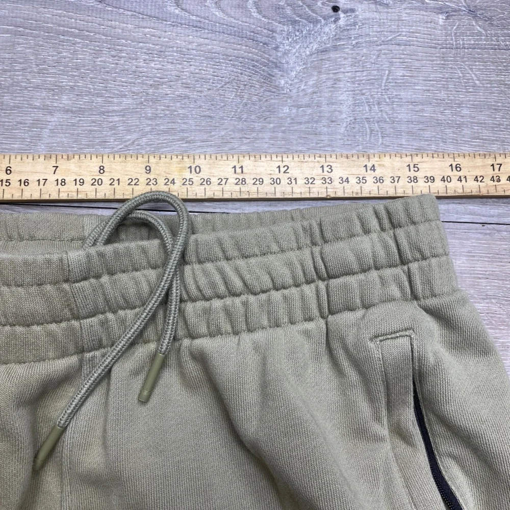 Adidas Sweatpants Mens L Olive Green Graphic Trefoil Joggers Casual Streetwear